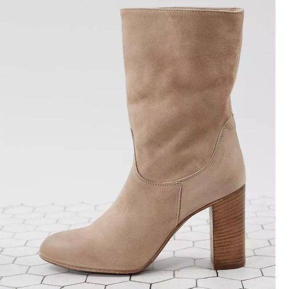 Free People Dakota Heeled Suede Midi Boot - Picture 4 of 11